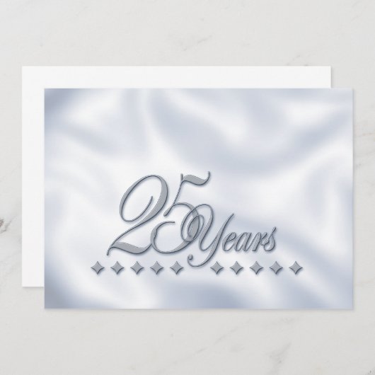 Silver Jubileum nodigt uit Kaart (Voorkant / Achterkant)