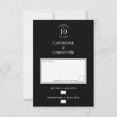 Silver Jubileum Party RSVP Mail Back Kaart (Achterkant)