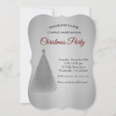 Silver Kerstboomster Uitnodiging (Voorkant)
