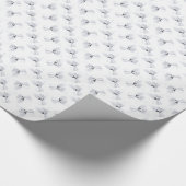 Silver-kerstengel Cadeaupapier (Hoek)