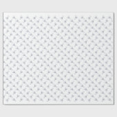 Silver-kerstengel Cadeaupapier (Vlak)