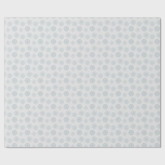 Silver-kerstsnowflake-patroon Cadeaupapier (Vlak)