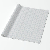 Silver-kerstsnowflake-patroon Cadeaupapier (Uitgerold)