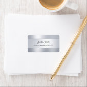 Silver Kijk Sjabloon Modern handschrift Adres Etiket (Insitu)