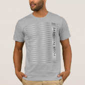 Silver Kijk Sjabloon Voeg Jouw tekst grijze Mannen T-shirt (Voorkant)