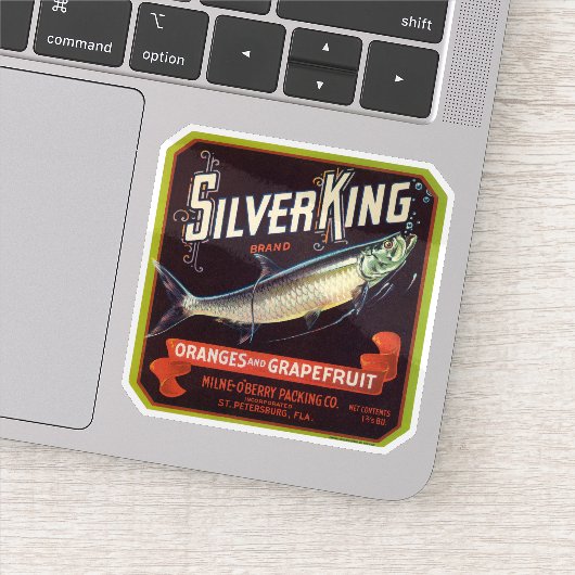 Silver King Merk Sinaasappels en Grapefruit Label (Detail)