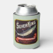 Silver King Merk Sinaasappels en Grapefruit Label Blikjeskoeler (Blikje Voorkant)