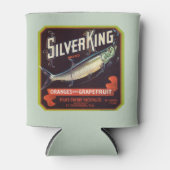 Silver King Merk Sinaasappels en Grapefruit Label Blikjeskoeler (Voorkant)