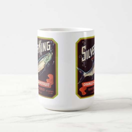 Silver King Merk Sinaasappels en Grapefruit Label Koffiemok (Center)