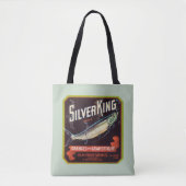 Silver King Merk Sinaasappels en Grapefruit Label Tote Bag (Voorkant)