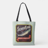 Silver King Merk Sinaasappels en Grapefruit Label Tote Bag (Achterkant)