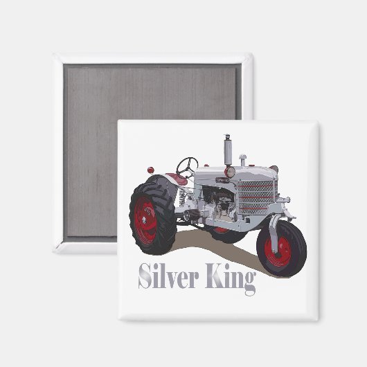 Silver King Tractor Magneet (Voorkant / Achterkant)