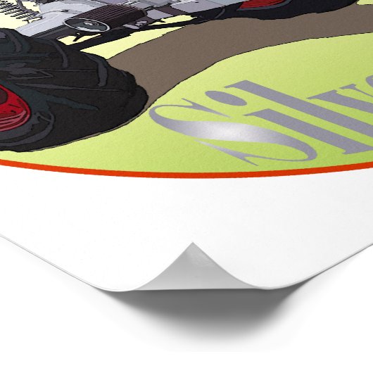 Silver King Tractor Poster (Hoek)