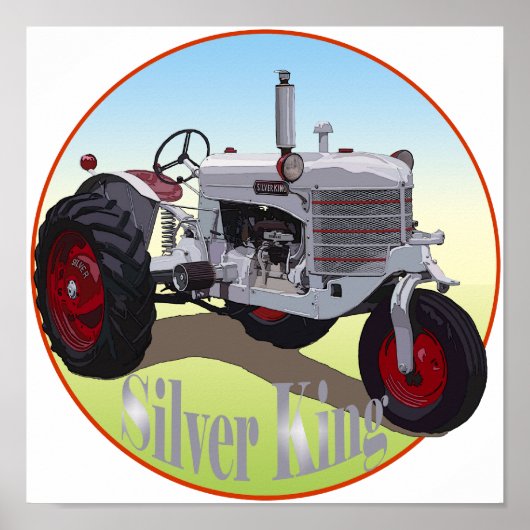 Silver King Tractor Poster (Voorkant)