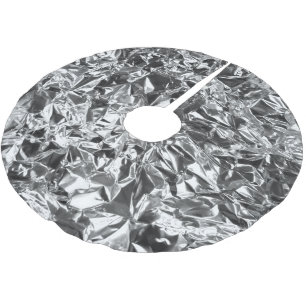 Silver Kleur van aluminiumfolie Kerstboom Rok