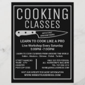 Silver Knife, Gourmet, Koken, Adverteren Flyer (Voorkant)