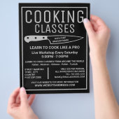 Silver Knife, Gourmet, Koken, Adverteren Flyer (Hand)