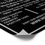 Silver Knife, Gourmet, Koken, Adverteren Poster (Hoek)