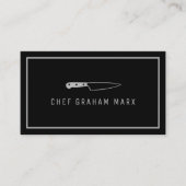 Silver Knife, Modern Gourmet, Chef, Koken Visitekaartje (Voorkant)