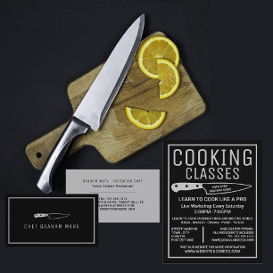 Silver Knife, Modern Gourmet, Chef, Koken Visitekaartje