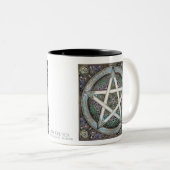 Silver Knotwork Pentacle Mok (Voorkant rechts)