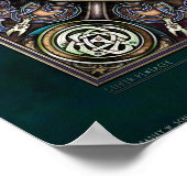 Silver Knotwork Pentacle Poster (22x22 inch) (Hoek)