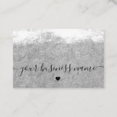 Silver Kraft papier op maat logo dank u Visitekaartje (Achterkant)