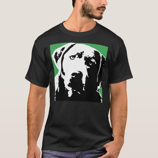Silver Lab Black en White T-shirt (Voorkant)