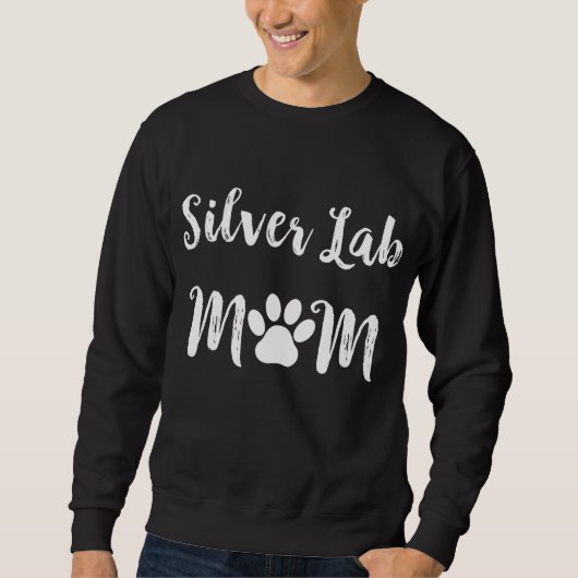 Silver Lab Mam Hondenliefhebber Trui (Voorkant)