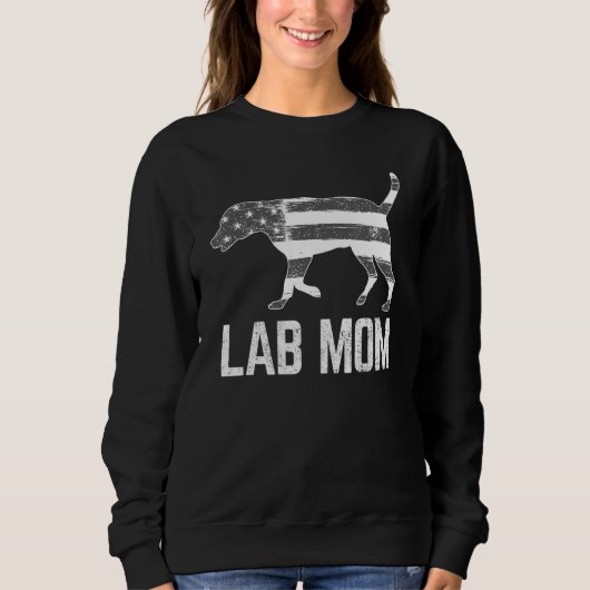Silver Lab Mam Patriotic Labrador met Ame Trui (Voorkant)