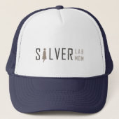 Silver Lab Mam Trucker Hat Trucker Pet (Voorkant)