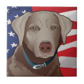 Silver Lab Retriever of America Tegeltje (Voorkant)