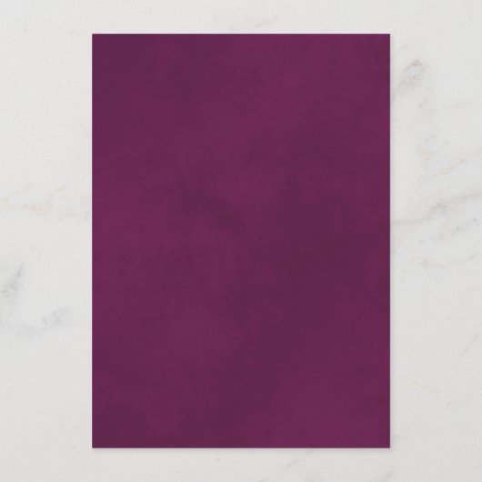 Silver Lace Cassis Paars op White Wedding Details Informatiekaartje (Achterkant)