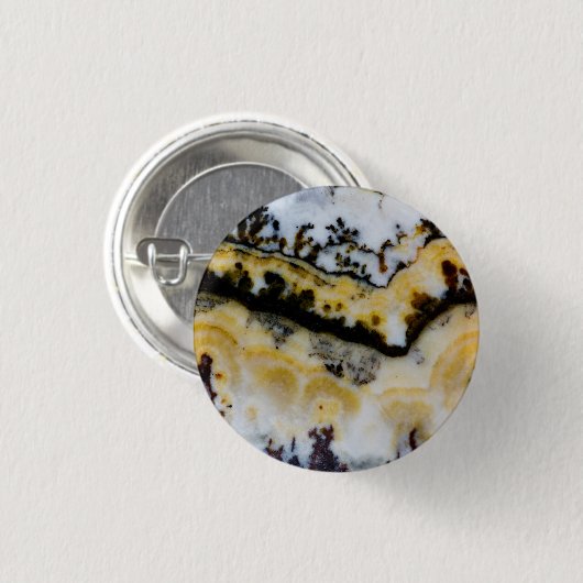 Silver Lace Onyx Ronde Button 3,2 Cm (Voorkant /achterkant)