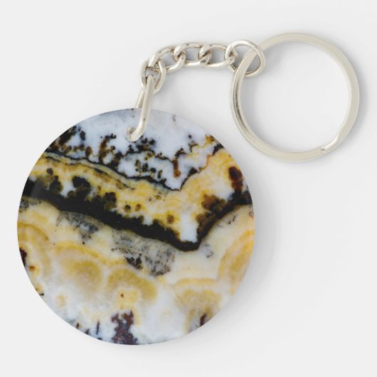 Silver Lace Onyx Sleutelhanger (Achterkant)
