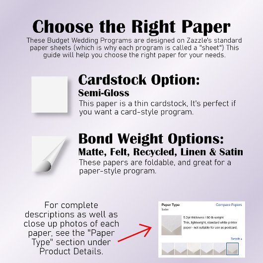 Silver Lace over het lavender budget Wedding Progr