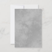 Silver Lace over Navy Blue Love & Bedankt Wedding (Achterkant)