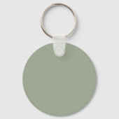 Silver Lace over Sage Green Bridesmaid Weddenschap Sleutelhanger (Achterkant)