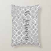 Silver Lace Pattern Accent Kussen (Voorkant(Verticaal))
