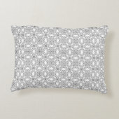 Silver Lace Pattern Accent Kussen (Achterkant)
