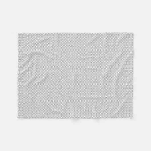Silver Lace Pattern Fleece Deken (Voorkant (Horizontaal))