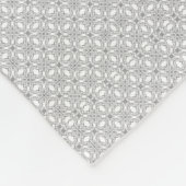 Silver Lace Pattern Fleece Deken (Hoek)