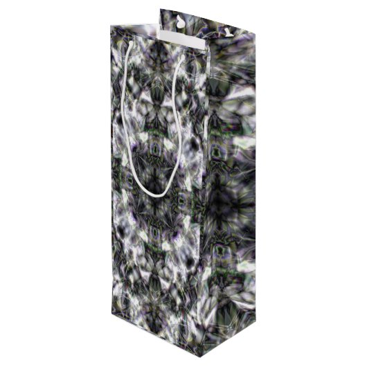 Silver Lace Wijn Cadeautas (Achterkant Gekanteld)