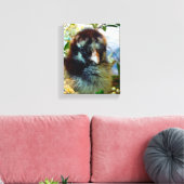Silver Laced Cochin Chick Canvas Afdruk (Insitu (Woonkamer))