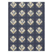 Silver Laced Wyandotte Rooster Denim Tafelkleed (Voorkant)