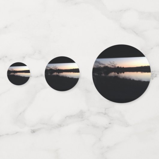 Silver Lake bij zonsondergang Confetti (Voorkanten)