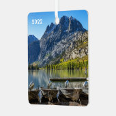 Silver Lake, Californië, Square Metalen Ornament (Voorkant links)