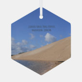 Silver Lake Sand Dunes, Mears, Michigan Glas Ornament (Achterkant)