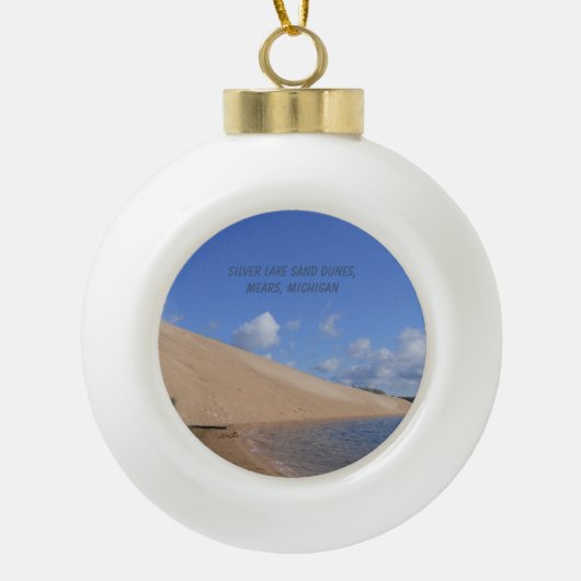 Silver Lake Sand Dunes, Mears, Michigan Keramische Bal Ornament (Voorkant)