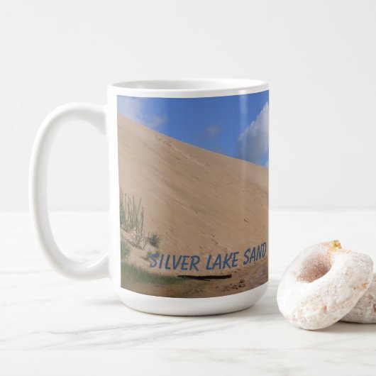Silver Lake Sand Dunes, Mears, Michigan Koffiemok (Met donut)